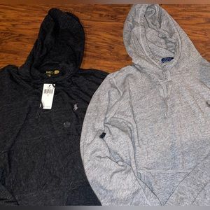 2 Ralph Lauren Polo Lightweight hoodies x2 men size Large